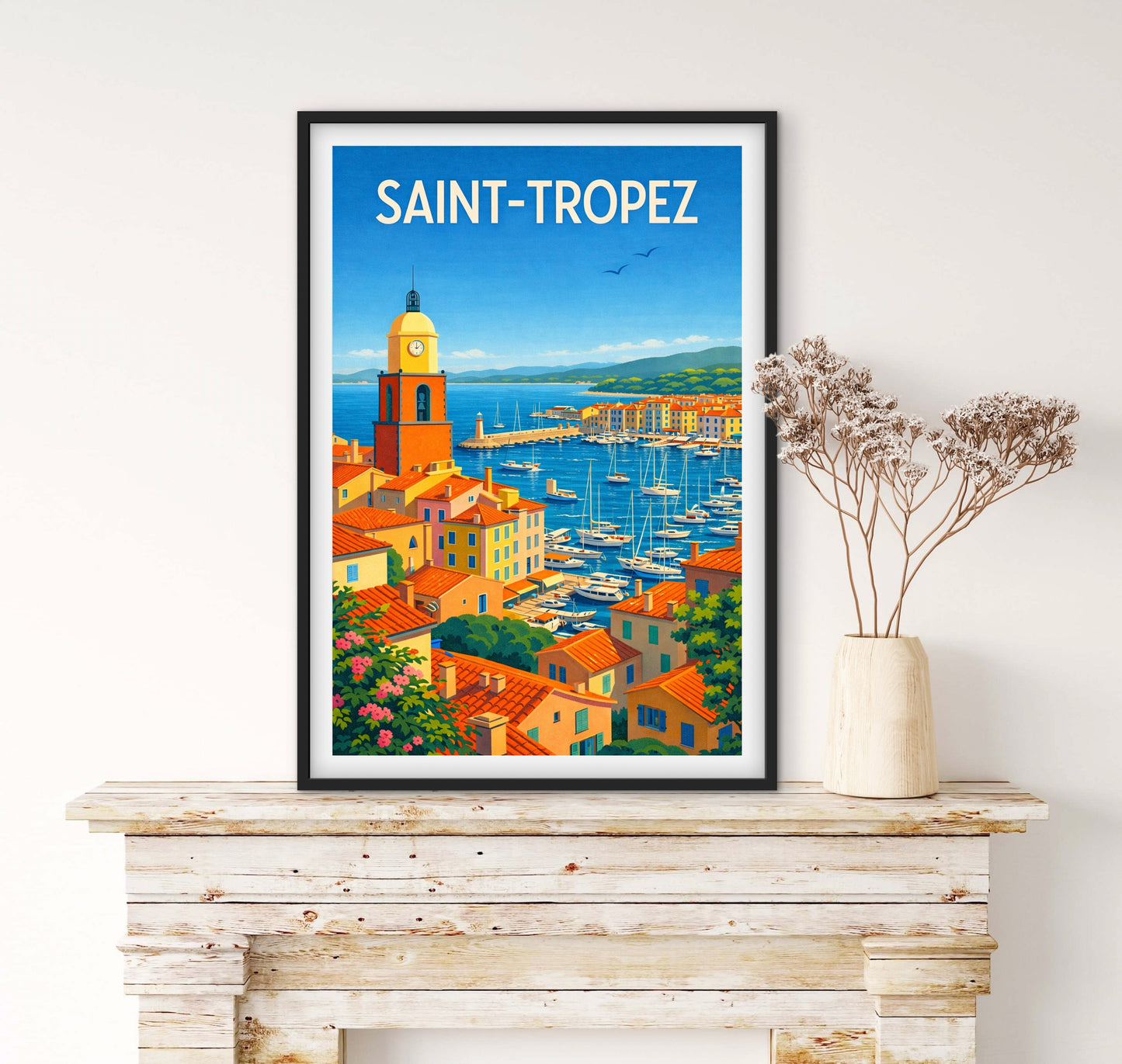 Affiche Saint Tropez affichevintagefrance