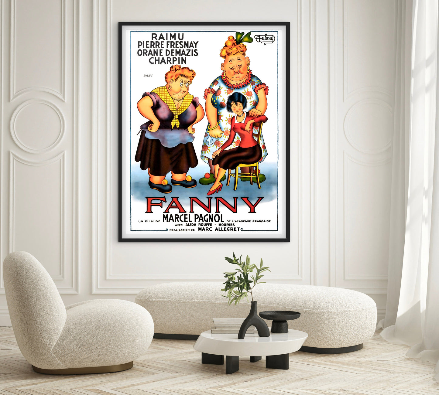 Affiche Cinéma film Fanny Marcel Pagnol Raimu affichevintagefrance