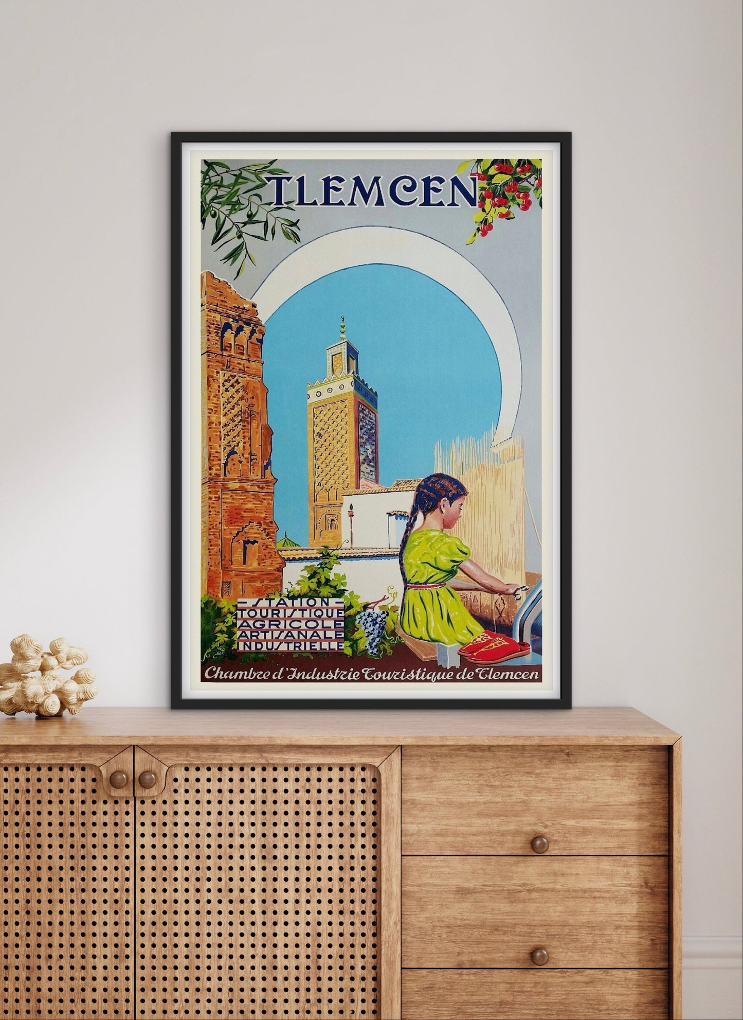 Affiche Tlemcen Algérie affichevintagefrance