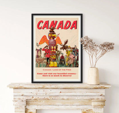 Affiche Canada Vintage affichevintagefrance