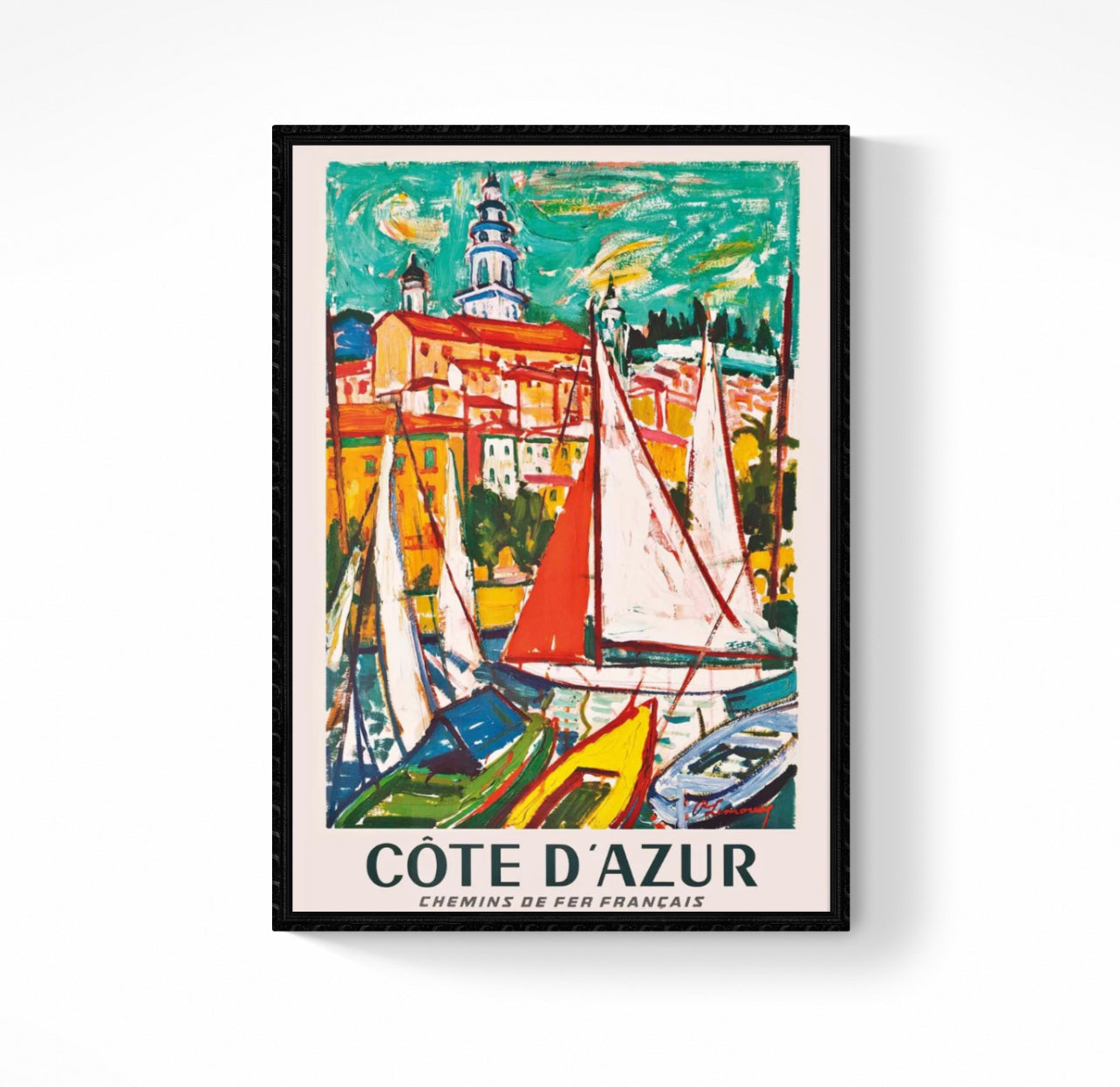 Affiche Côte d’Azur