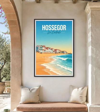 Affiche Hossegor Landes affichevintagefrance