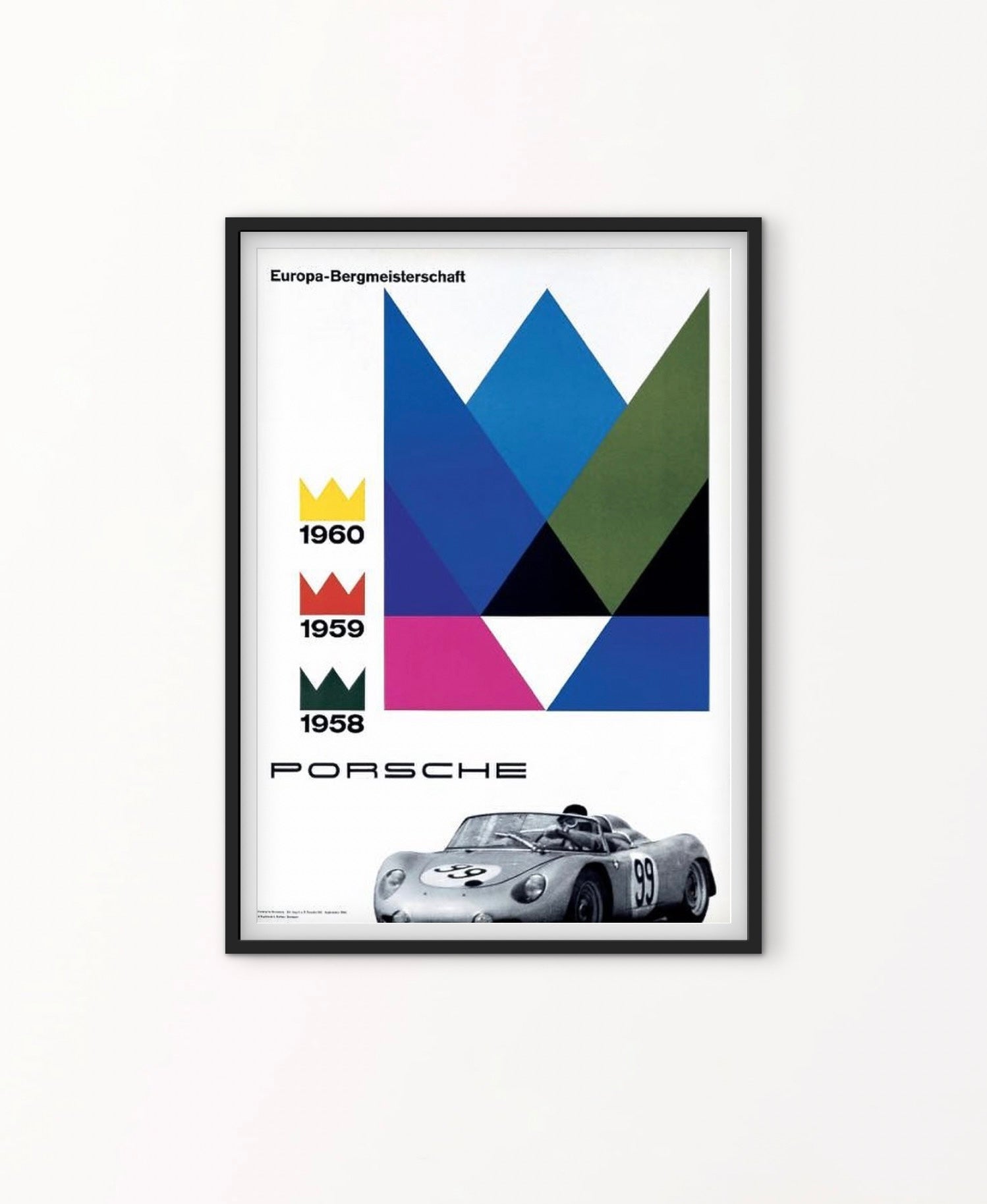 Affiche voiture Porsche affichevintagefrance