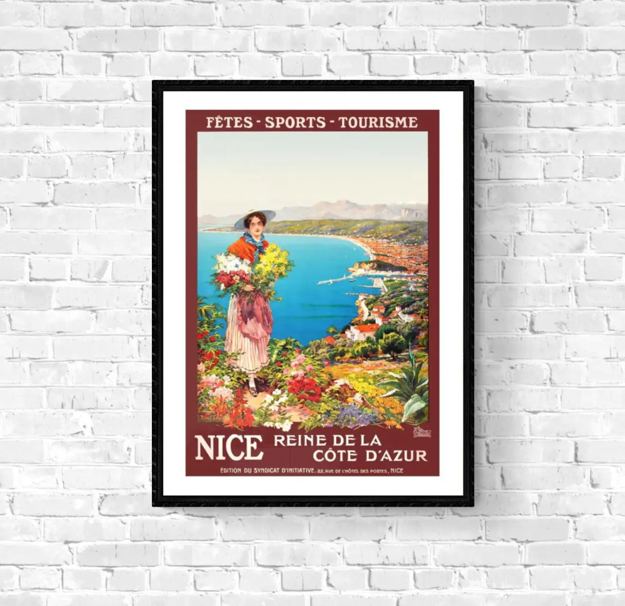 Affiche Nice Côte d’Azur affichevintagefrance