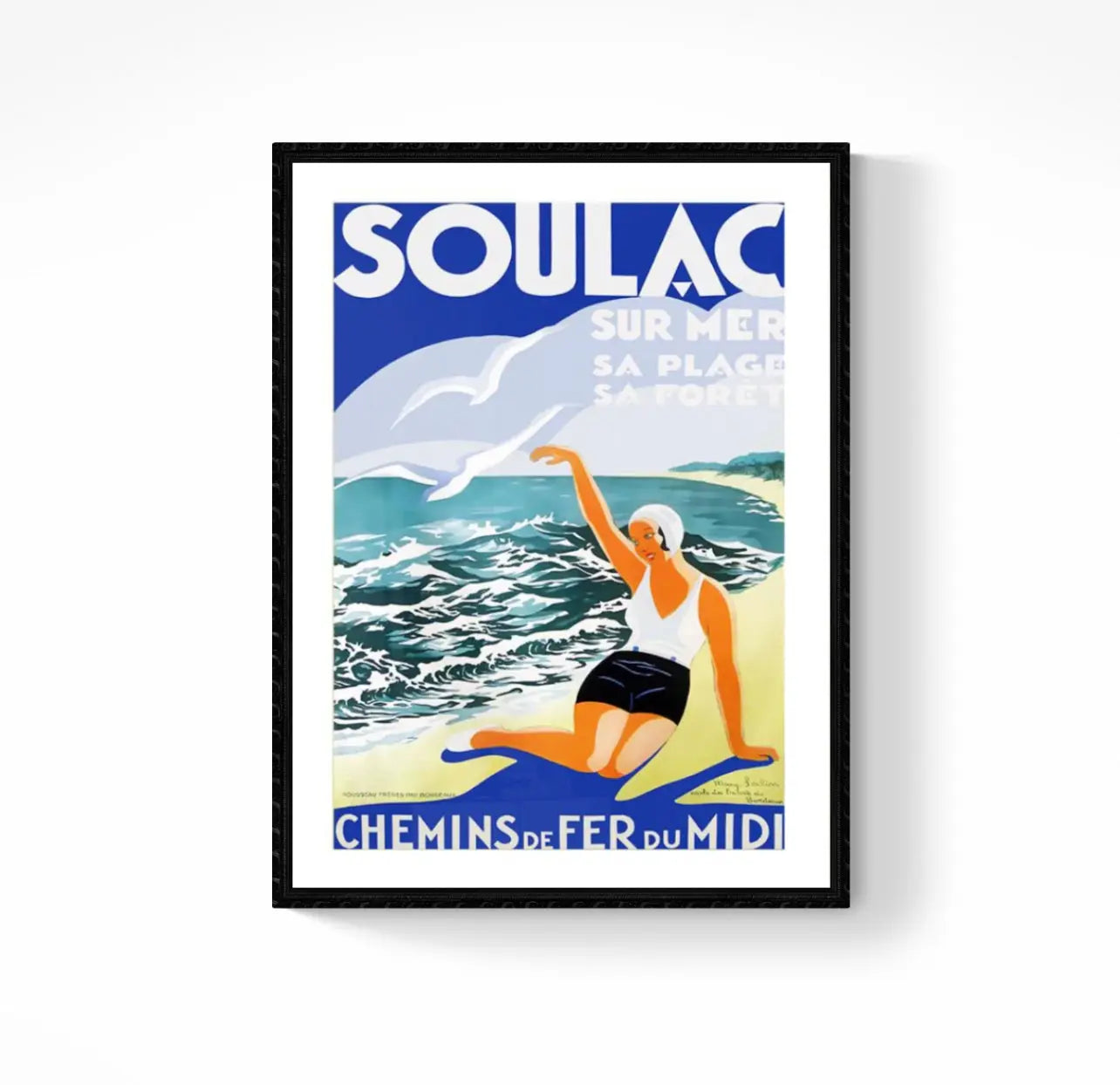 Affiche Soulac Sur Mer affichevintagefrance