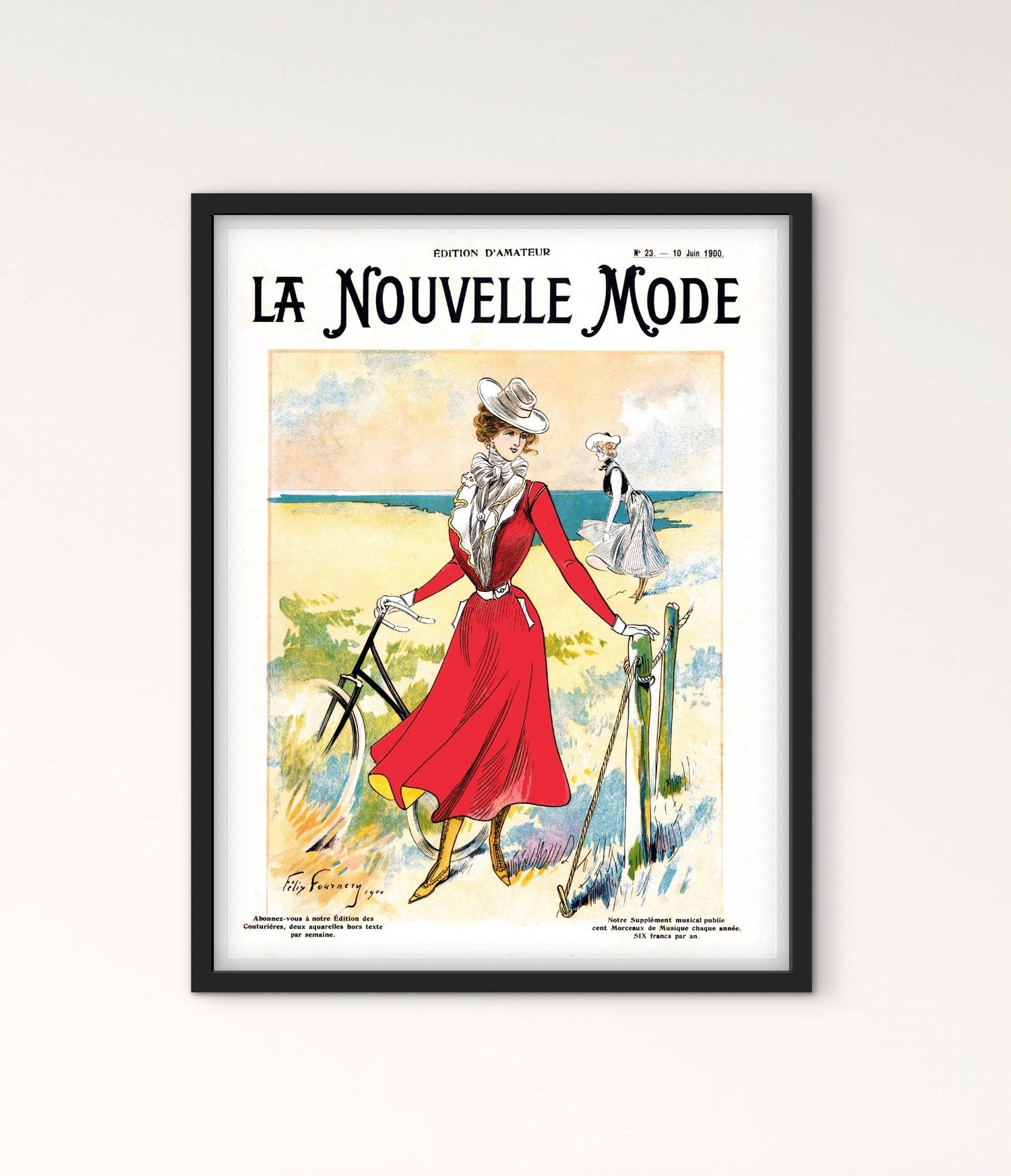 Affiche La nouvelle mode femme vintage affichevintagefrance