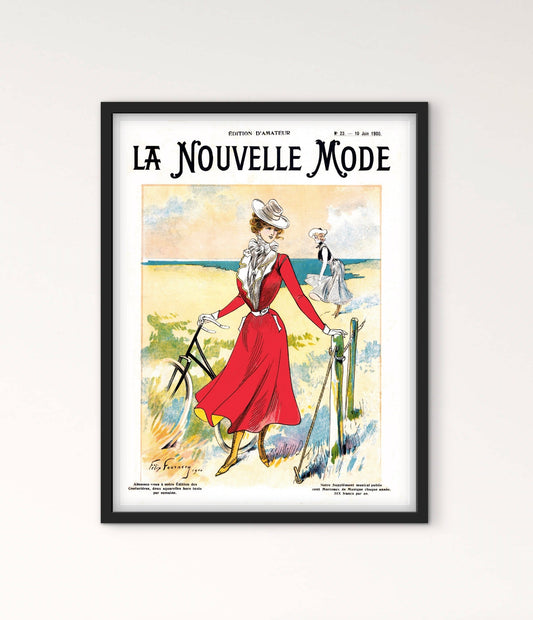 Affiche La nouvelle mode femme vintage affichevintagefrance