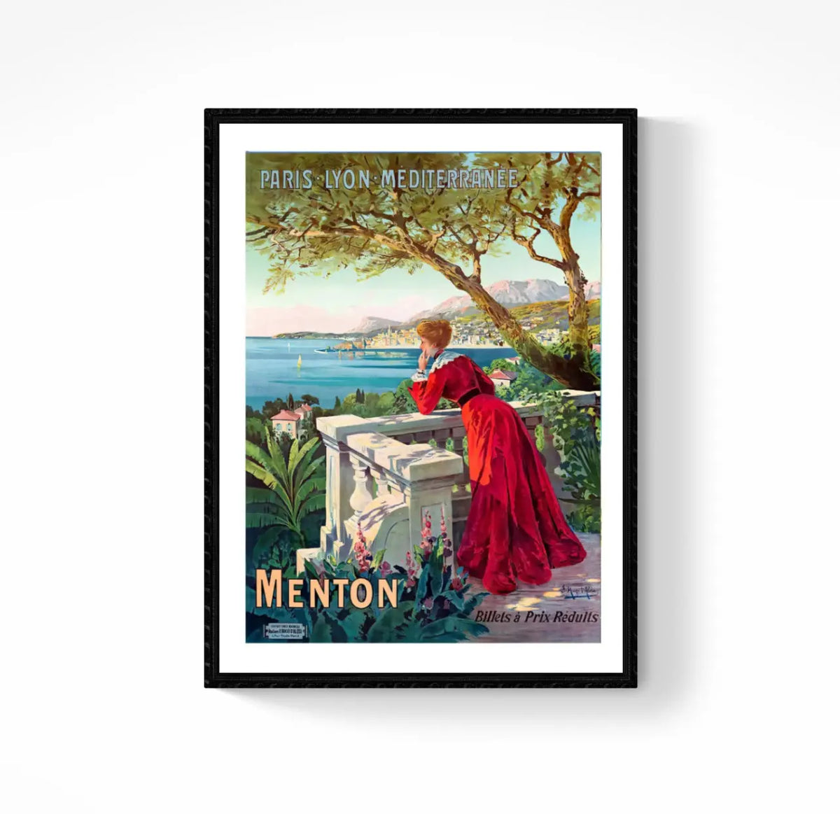 Affiche Menton Plm affichevintagefrance