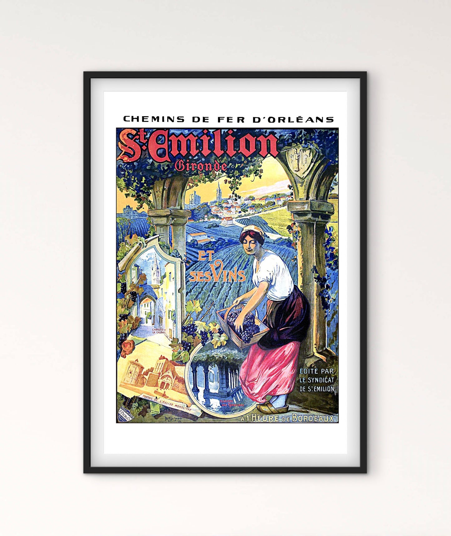 Affiche St Emilion et ses Vins Gironde