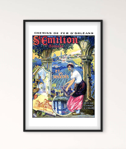 Affiche St Emilion et ses Vins Gironde