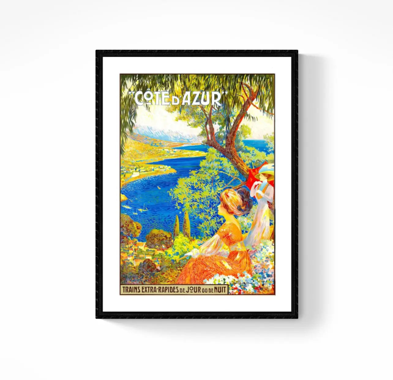 Affiche Côte d’Azur affichevintagefrance