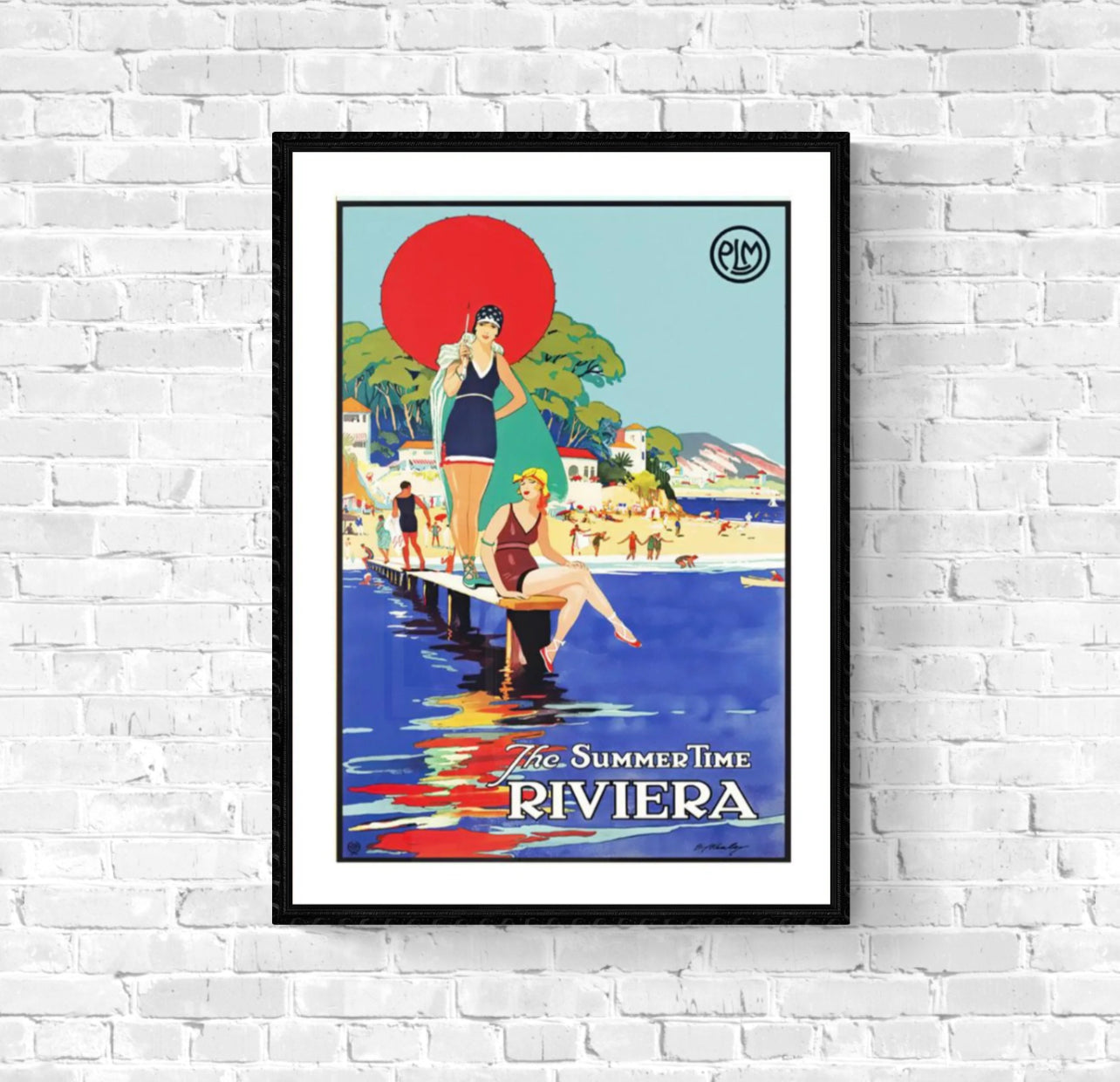 Affiche vintage Riviera
