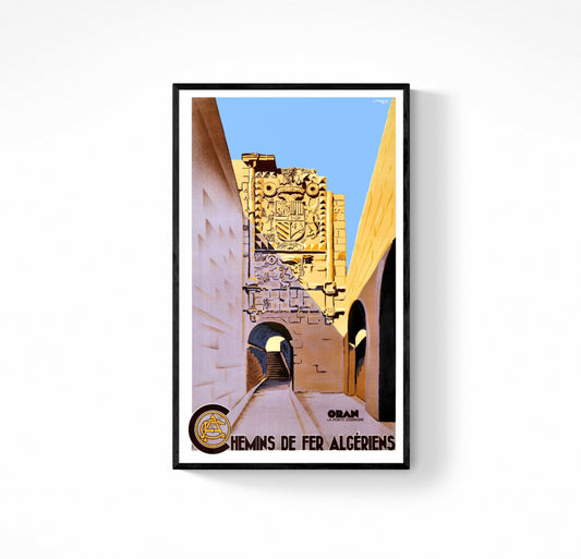 Affiche Chemins de fer Algérien