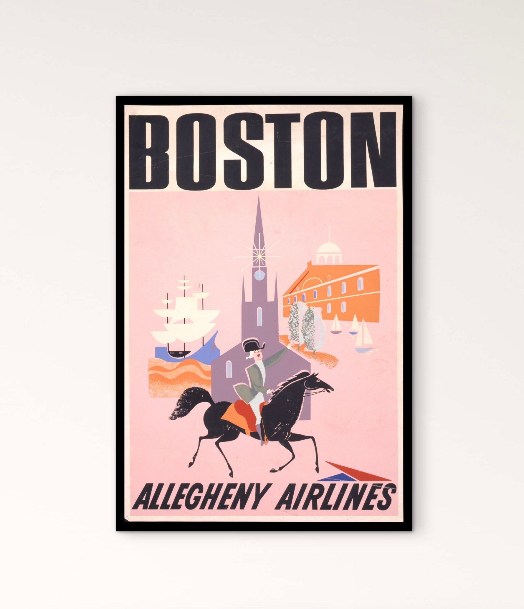 Affiche Boston Airlines affichevintagefrance
