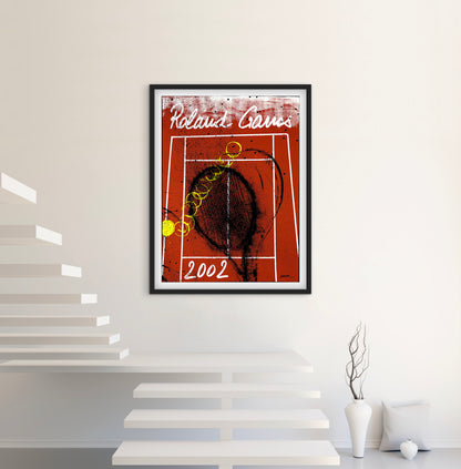 Affiche Tennis Roland Garros 2002