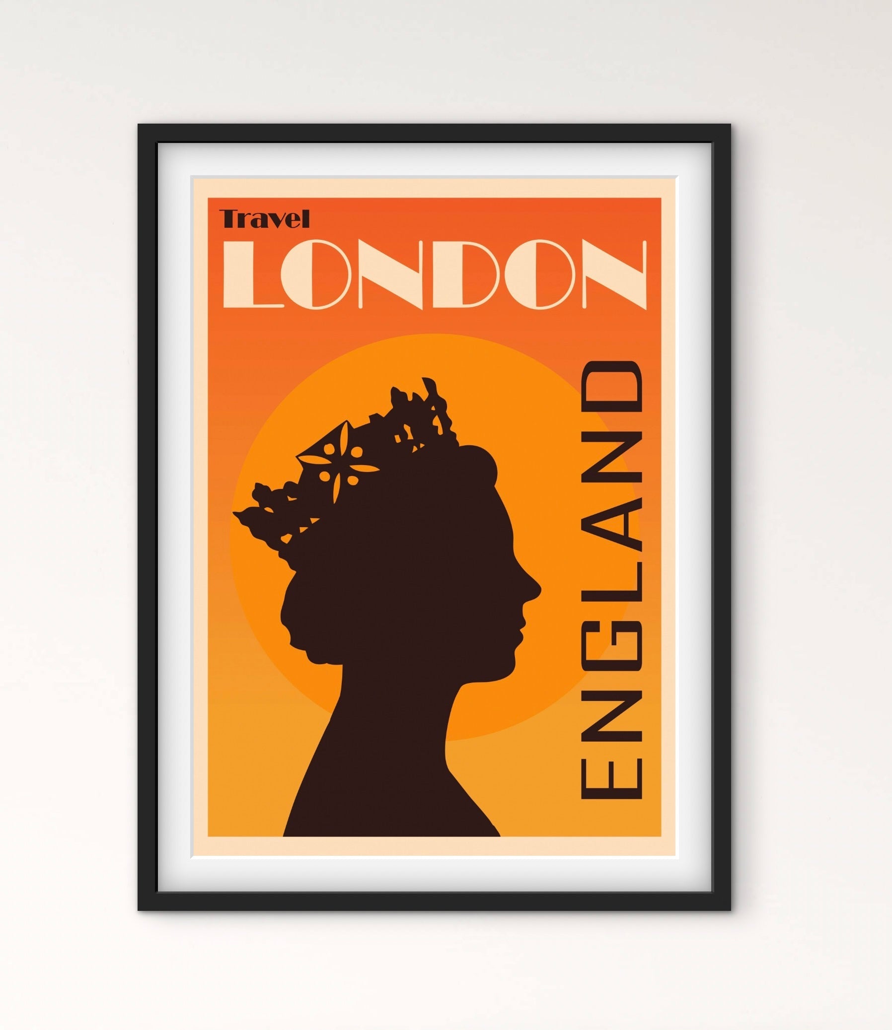Affiche Londres « Travel London Angleterre » 🏴󠁧󠁢󠁥󠁮󠁧󠁿 affichevintagefrance