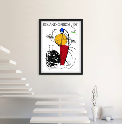 Affiche Tennis Roland Garros 1991
