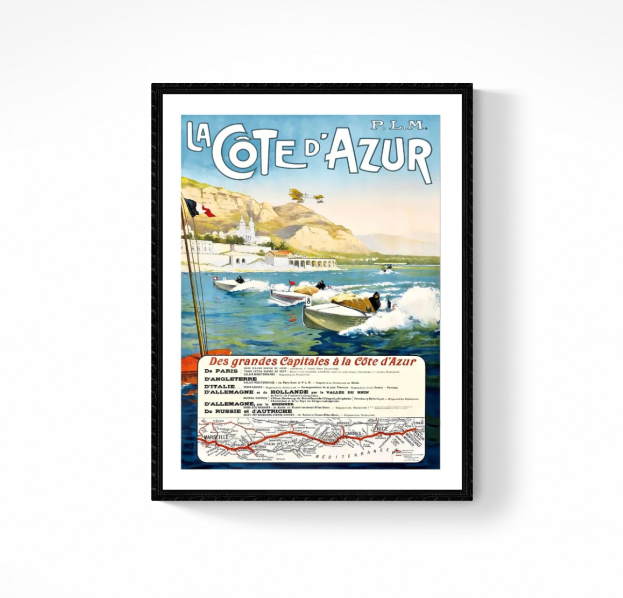 Affiche Côte d’Azur PLM