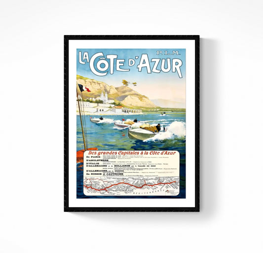 Affiche Côte d’Azur PLM