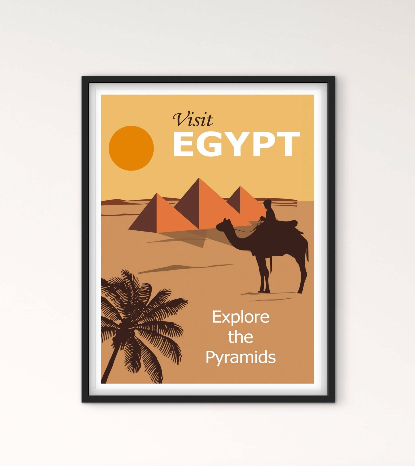 Affiche Égypte Pyramide affichevintagefrance