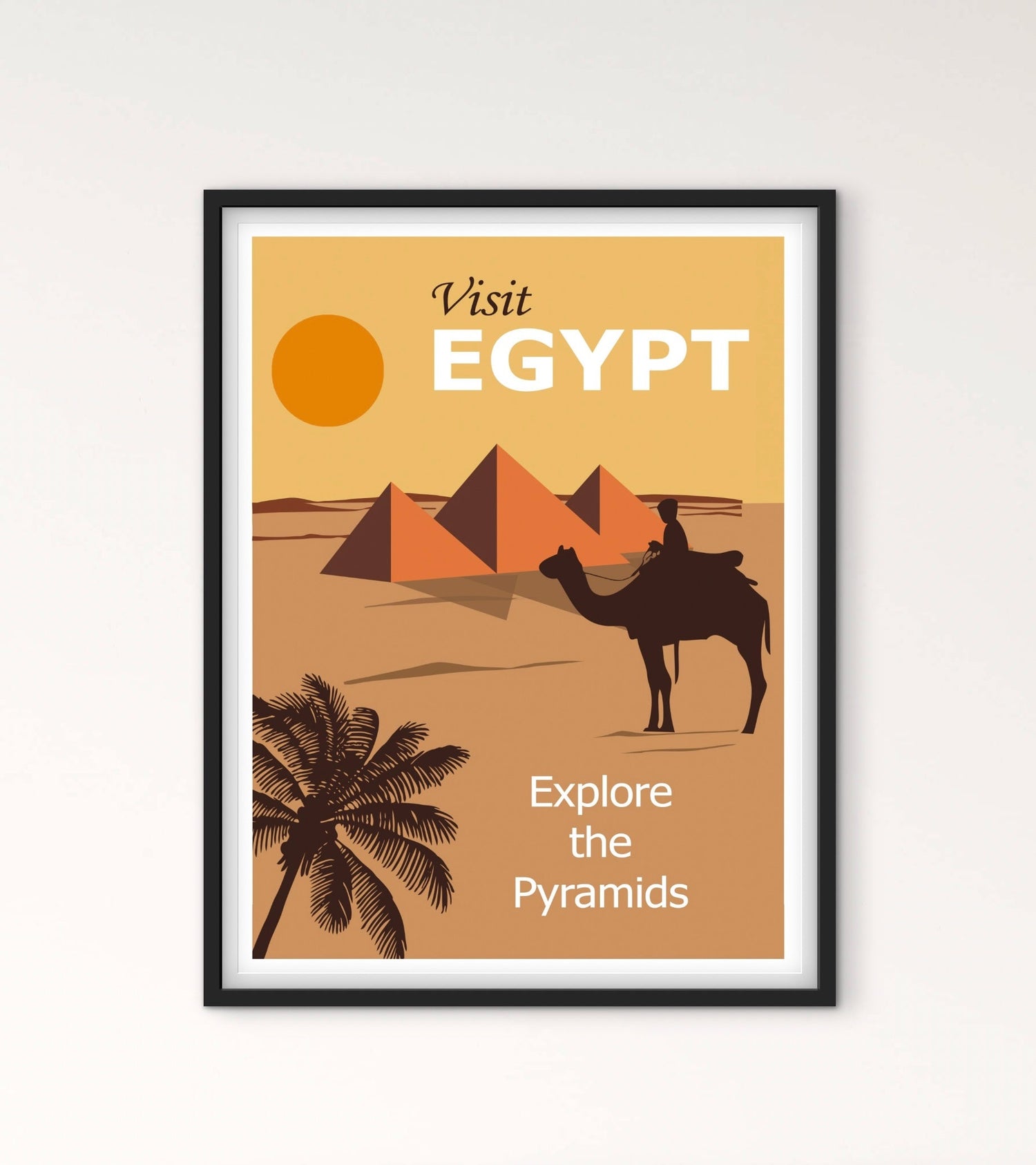 Affiche Égypte Pyramide affichevintagefrance