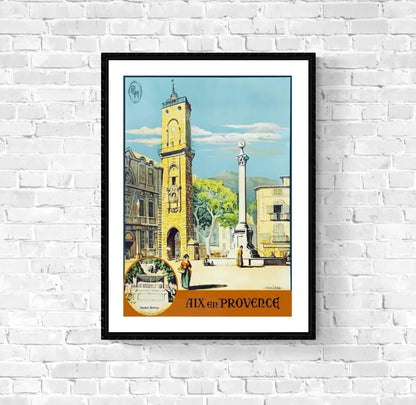 Affiche Aix en Provence affichevintagefrance