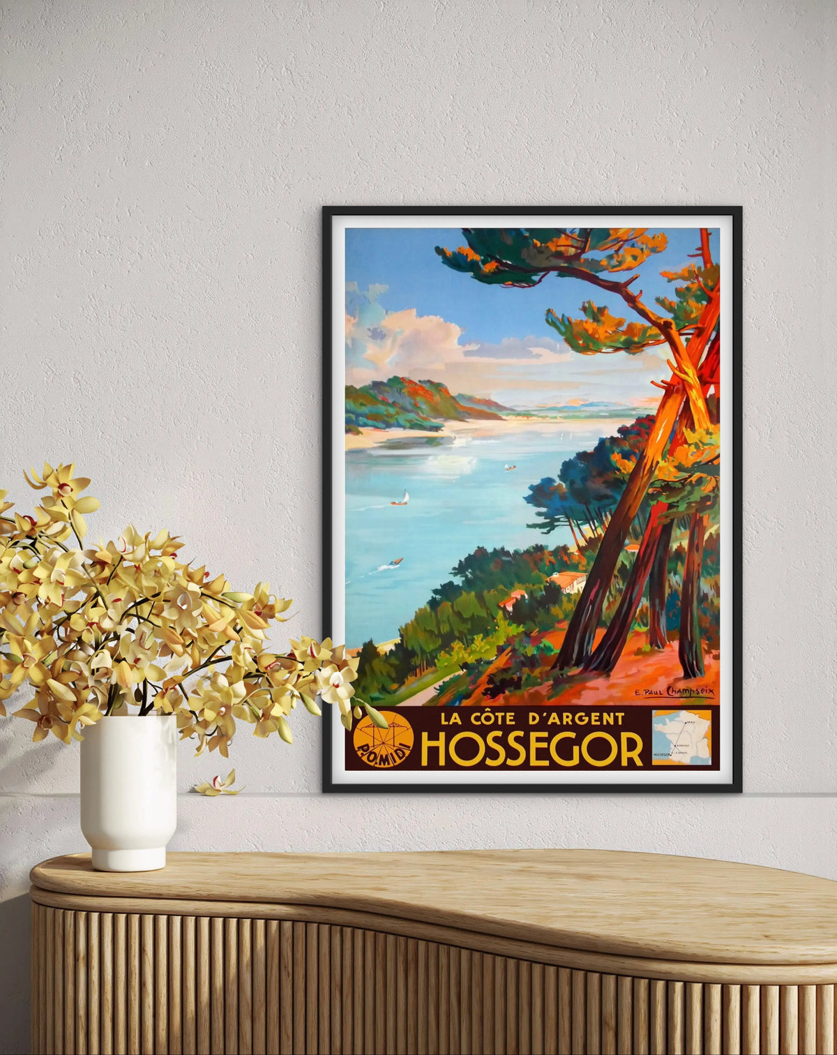 Affiche Hossegor Landes affichevintagefrance