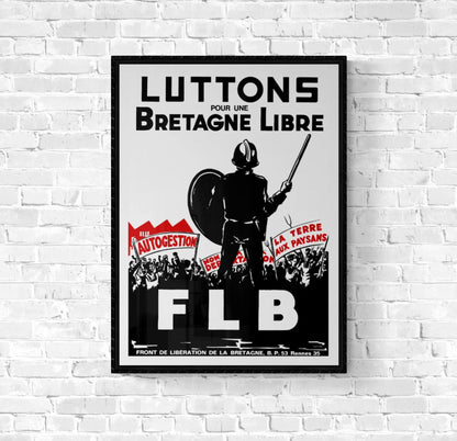 Affiche FLB Luttons pour une Bretagne libre