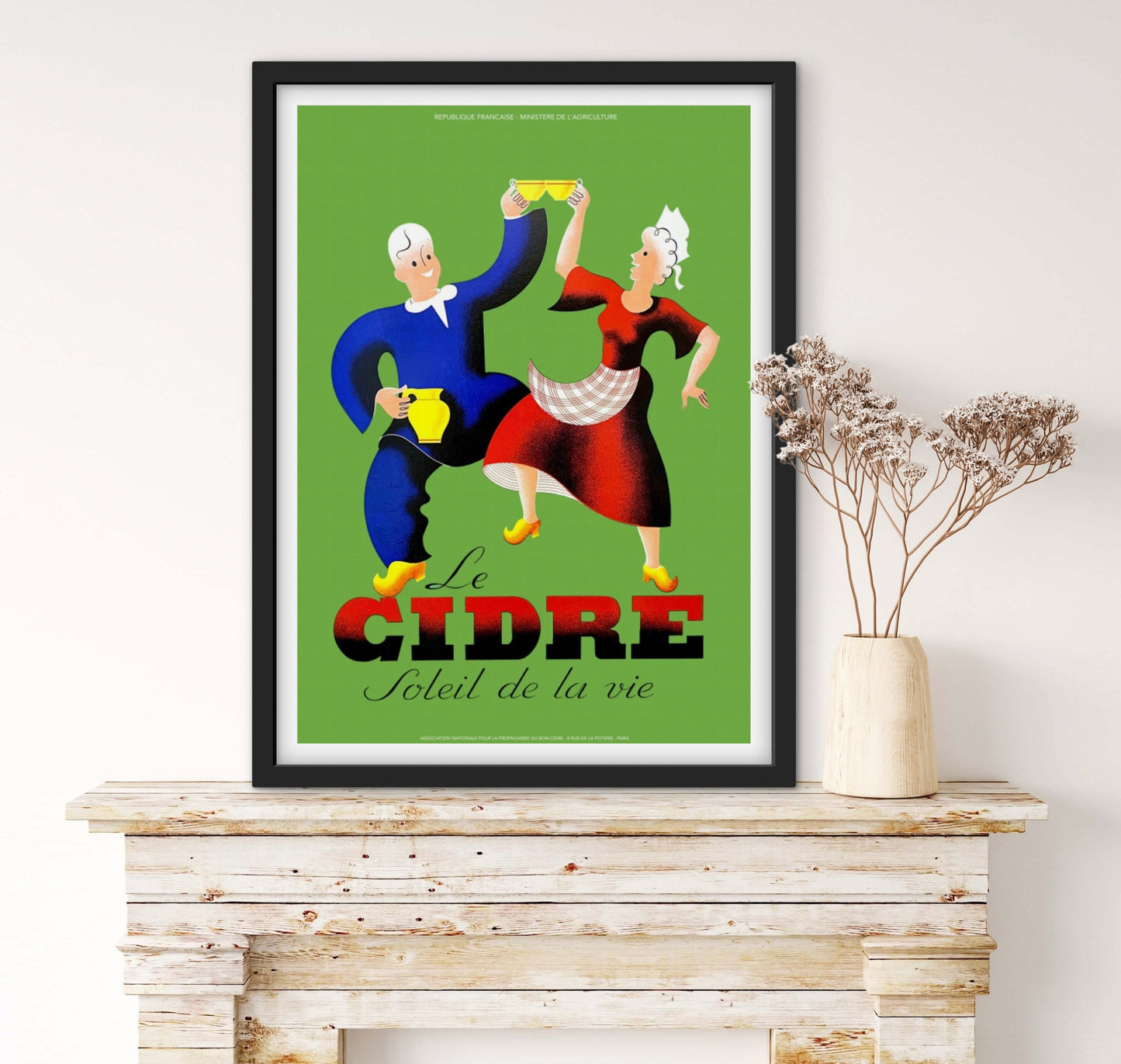 Affiche Le Cidre «  Soleil de la vie » affichevintagefrance