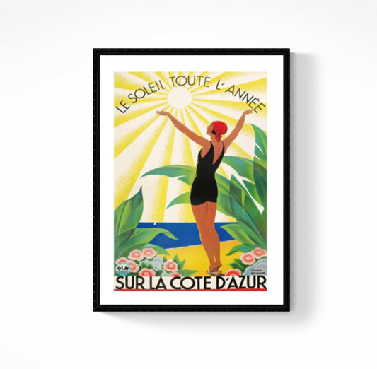 Affiche Côte d’Azur