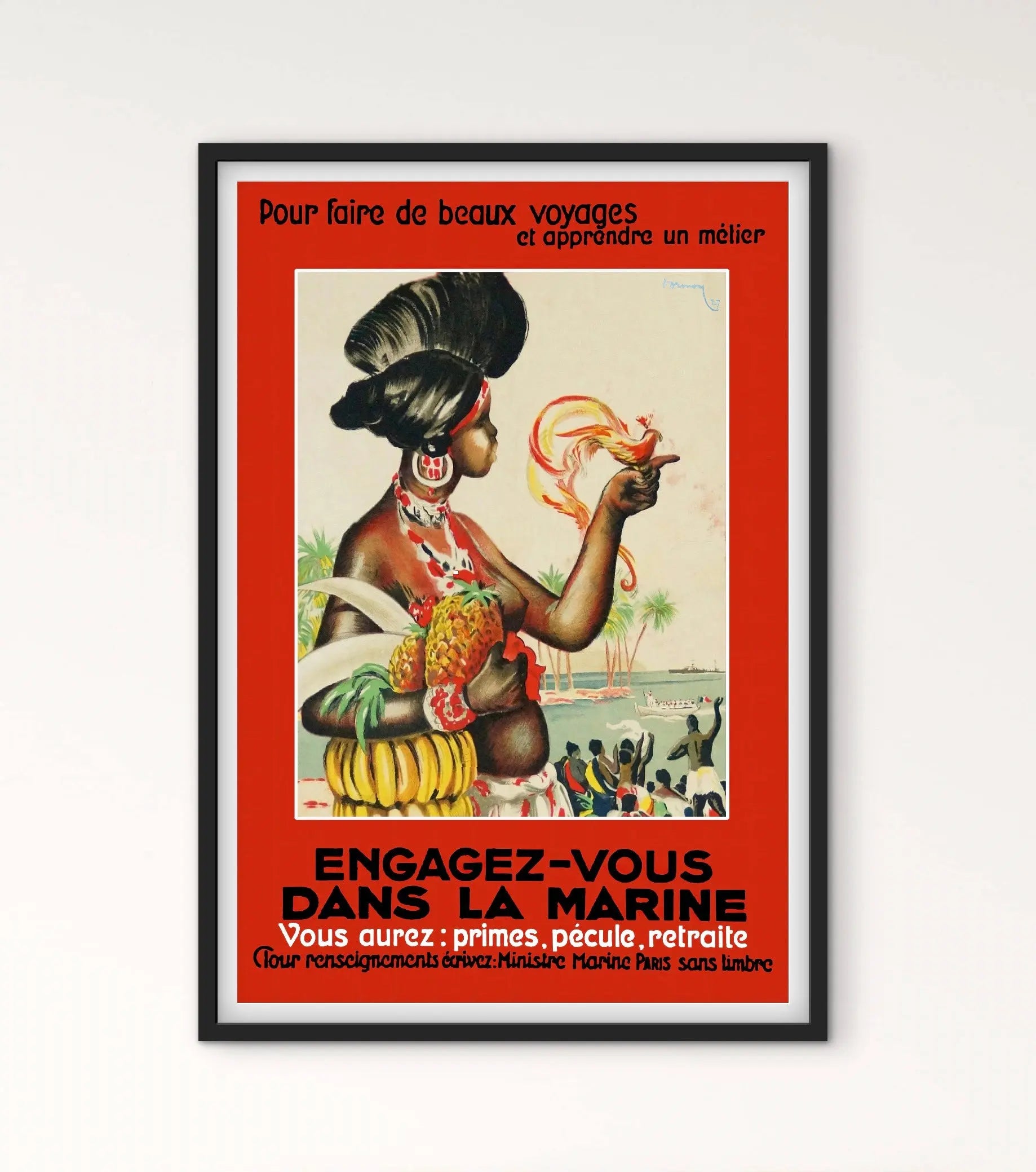 Affiche engagez vous dans la Marine affichevintagefrance