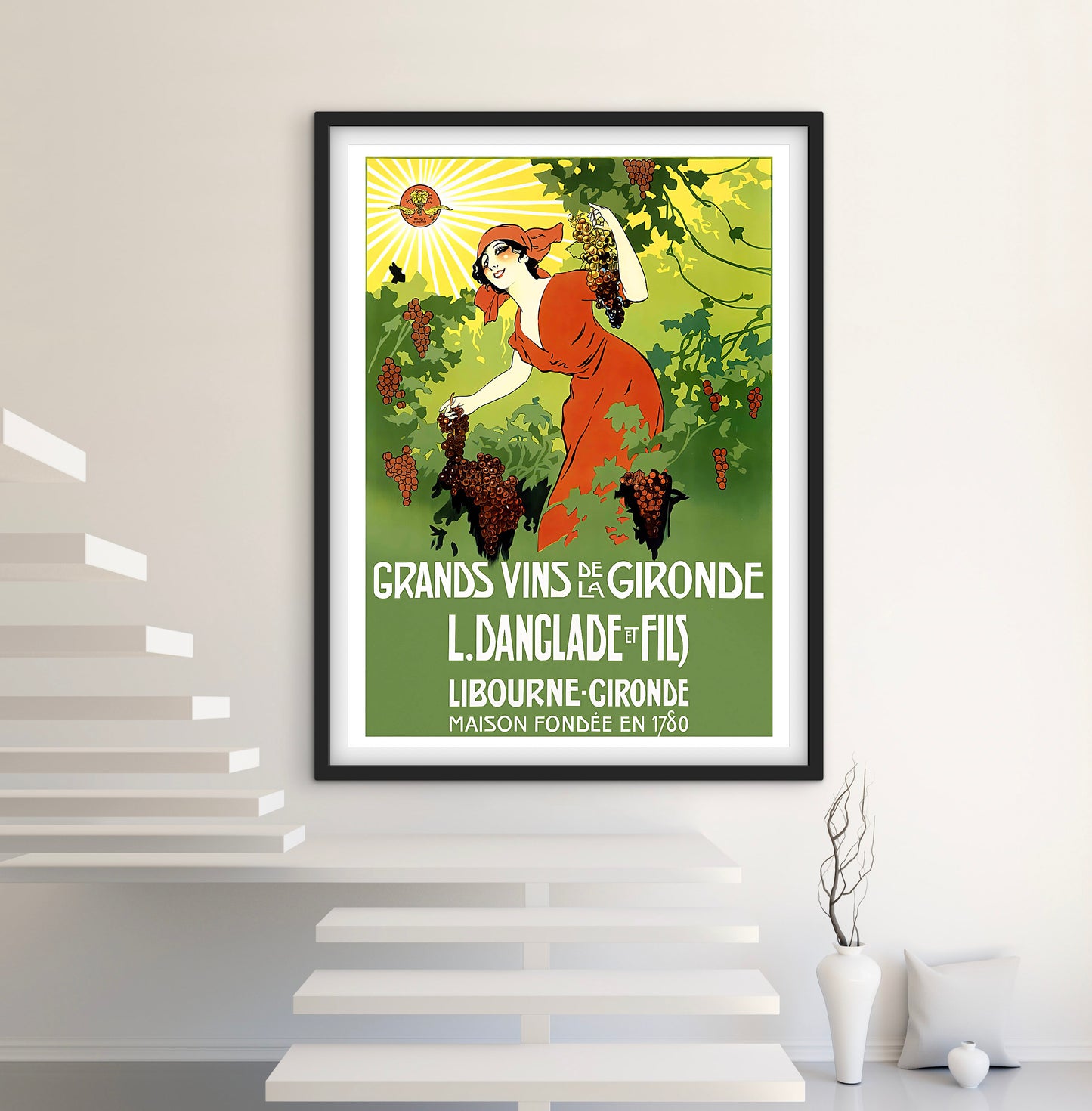 Affiche grands vins Gironde