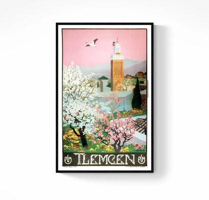 Affiche Tlemcen Algérie Plm affichevintagefrance