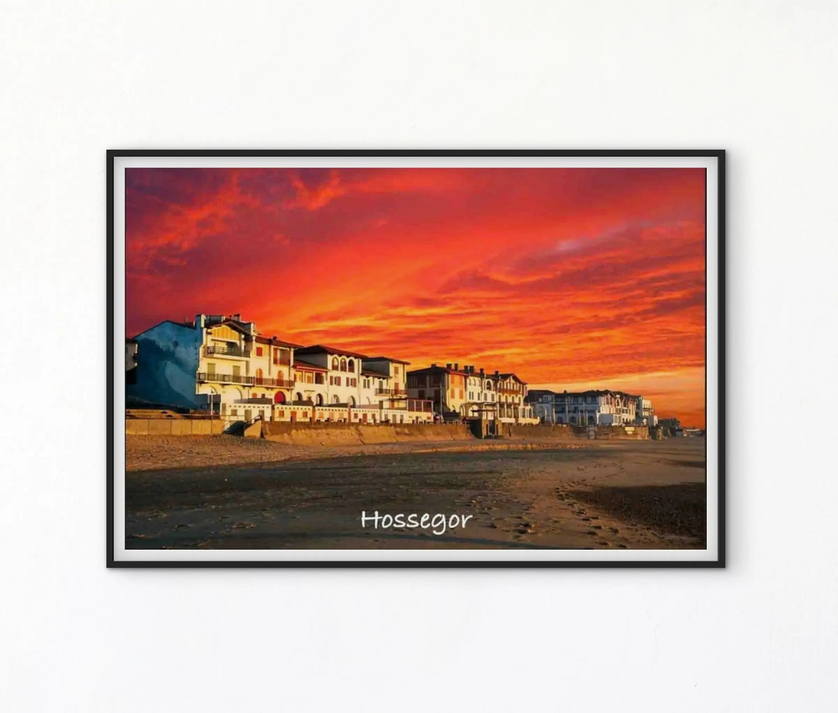 Affiche Hossegor photo ancienne affichevintagefrance