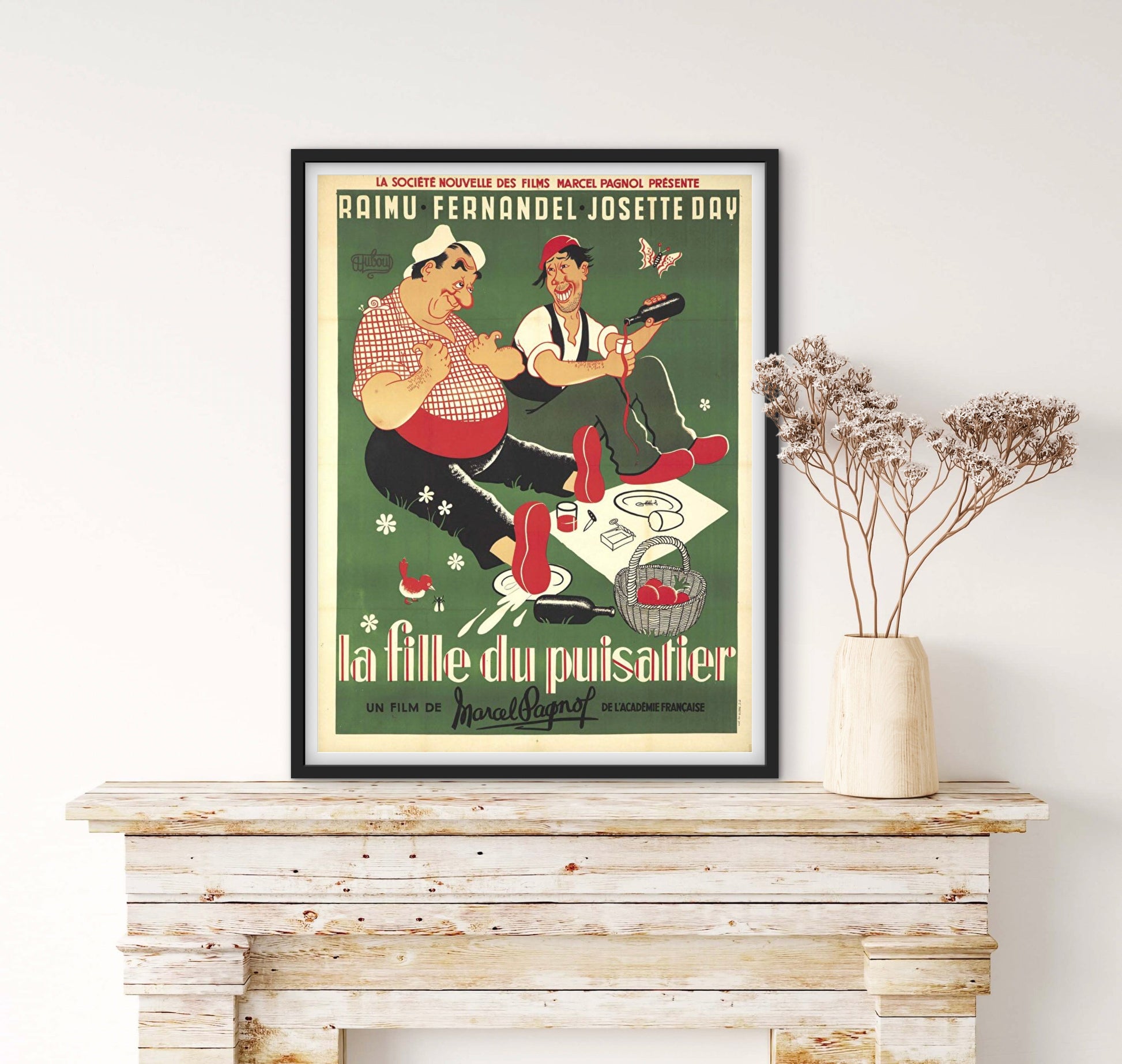 Affiche cinéma film La Fille du puisatier Marcel Pagnol affichevintagefrance