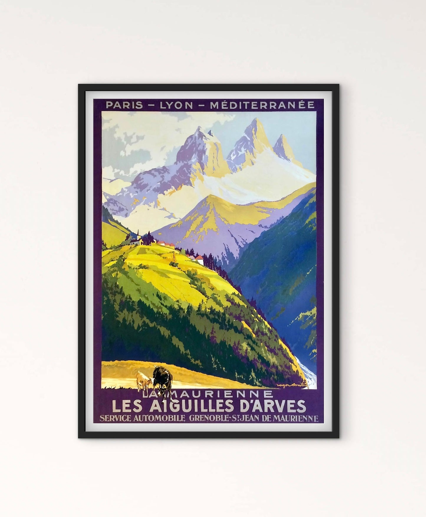 Affiche Les Aiguilles D’Arves affichevintagefrance
