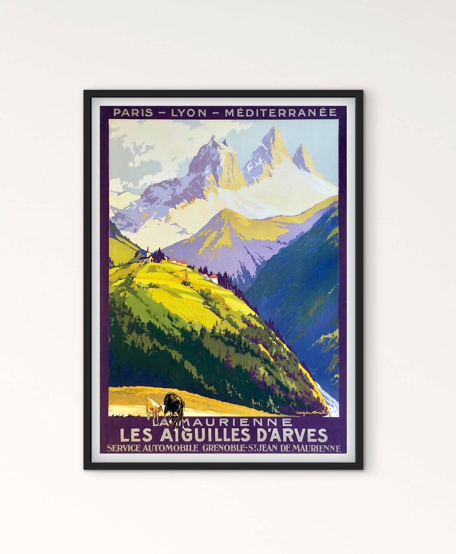 Affiche Les Aiguilles D’Arves affichevintagefrance