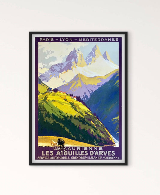 Affiche Les Aiguilles D’Arves affichevintagefrance