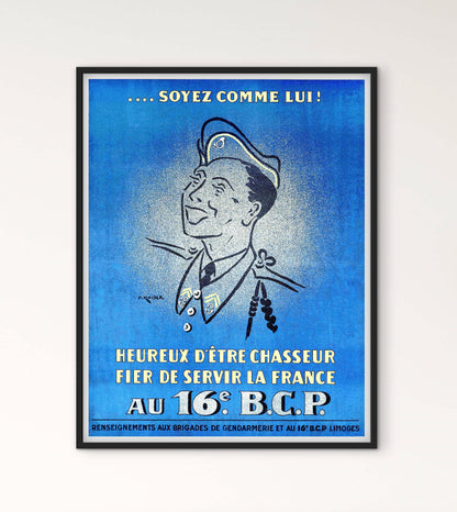 Affiche 16e bataillon de chasseurs à pied BCP