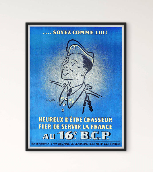 Affiche 16e bataillon de chasseurs à pied BCP