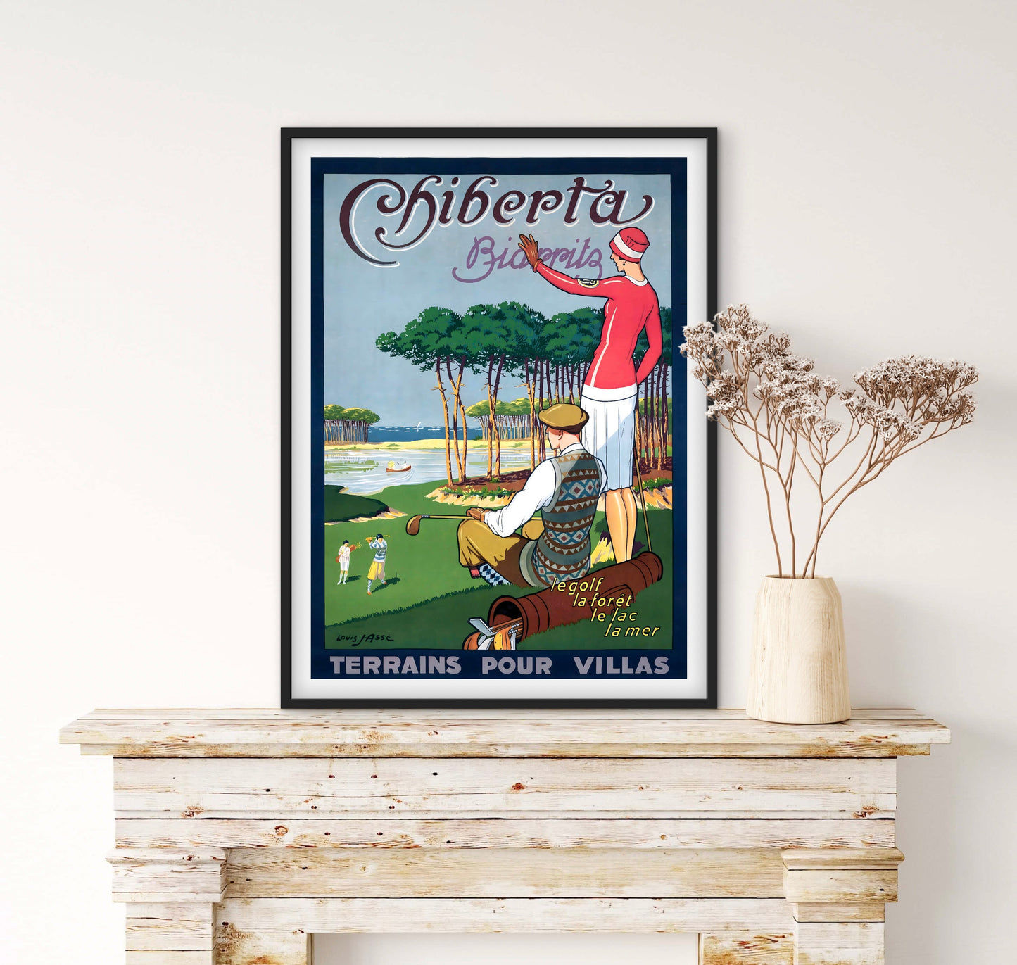 Affiche Chiberta Biarritz affichevintagefrance