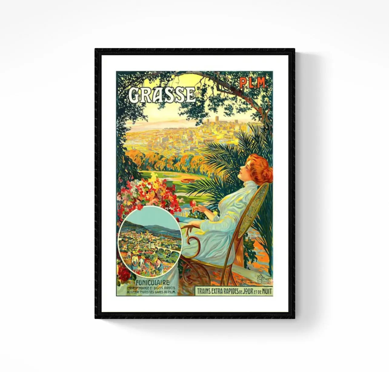Affiche Grasse Plm affichevintagefrance