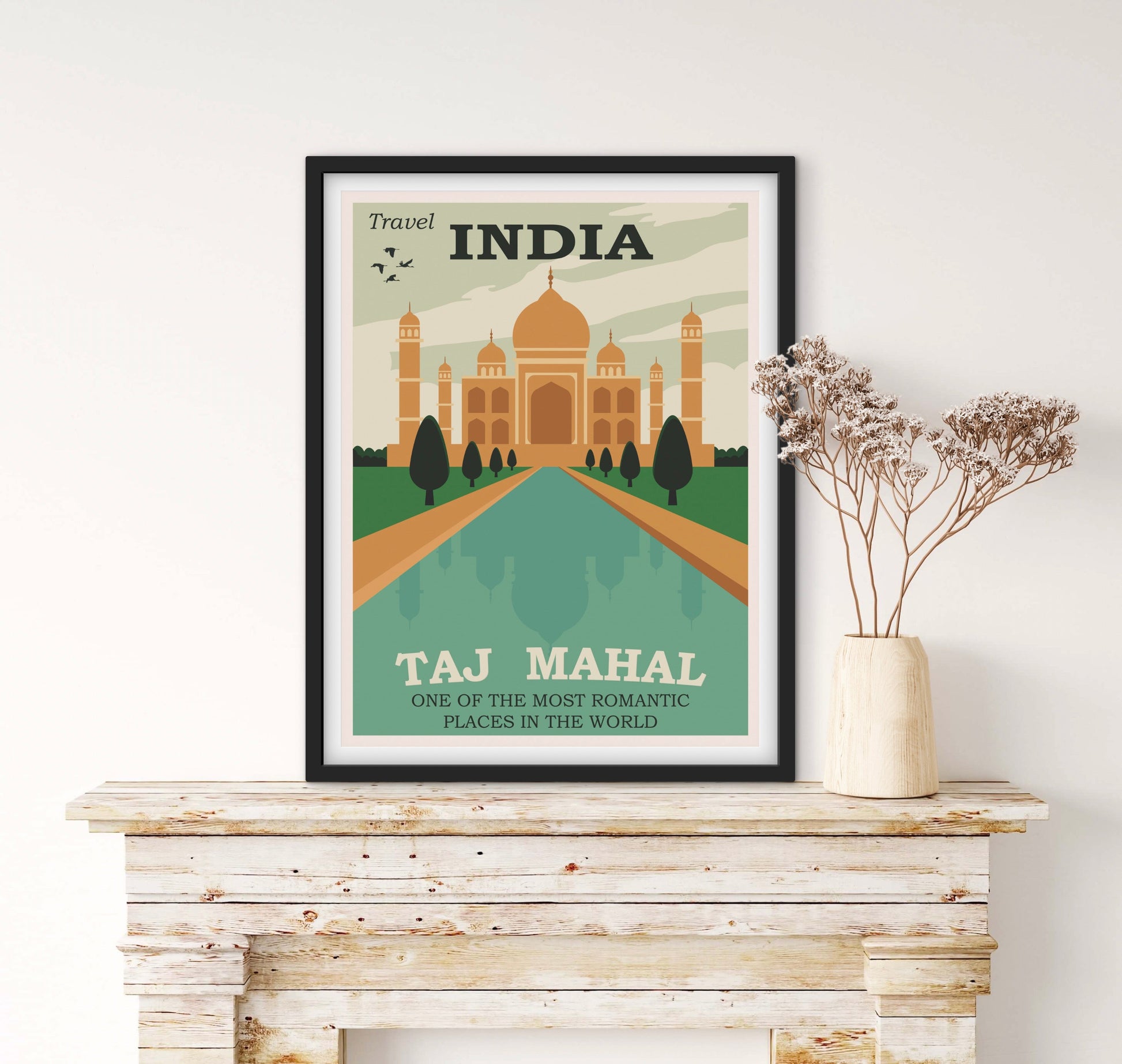 Affiche Inde Taj Mahal affichevintagefrance