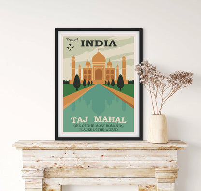 Affiche Inde Taj Mahal affichevintagefrance