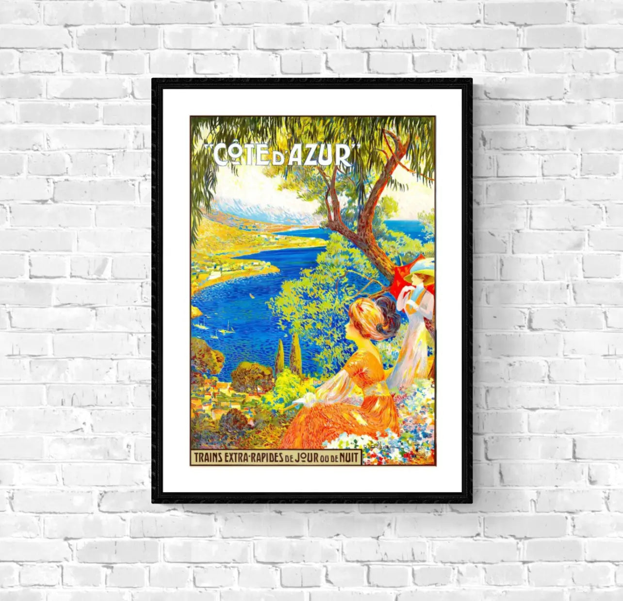 Affiche Côte d’Azur affichevintagefrance