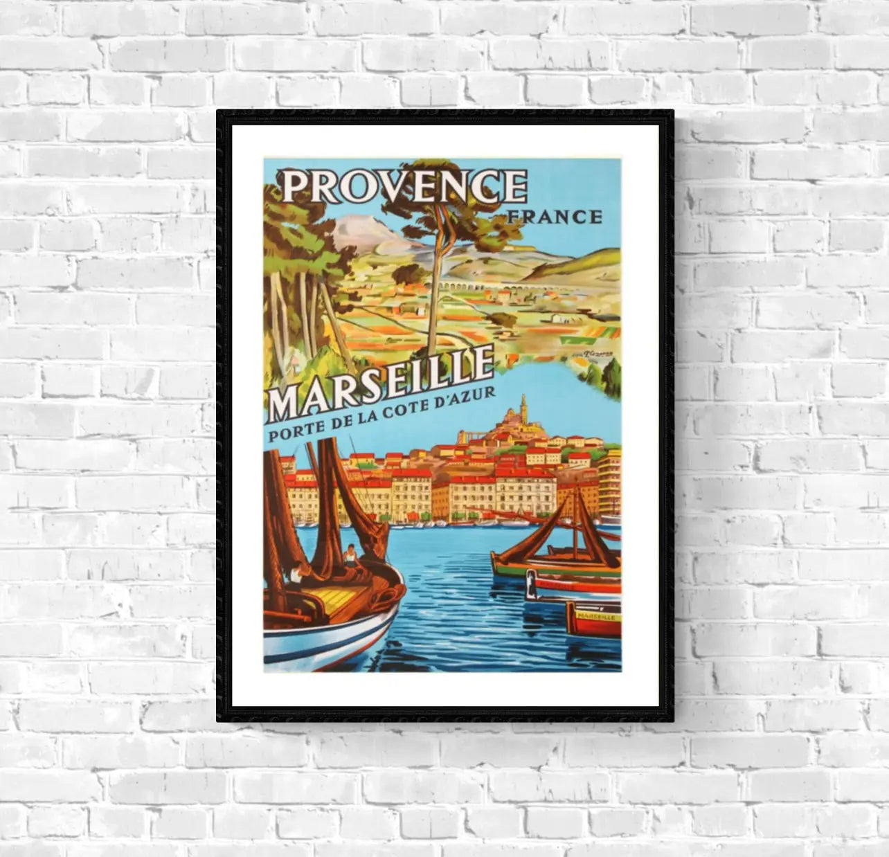 Affiche Provence Marseille Côte d’Azur affichevintagefrance