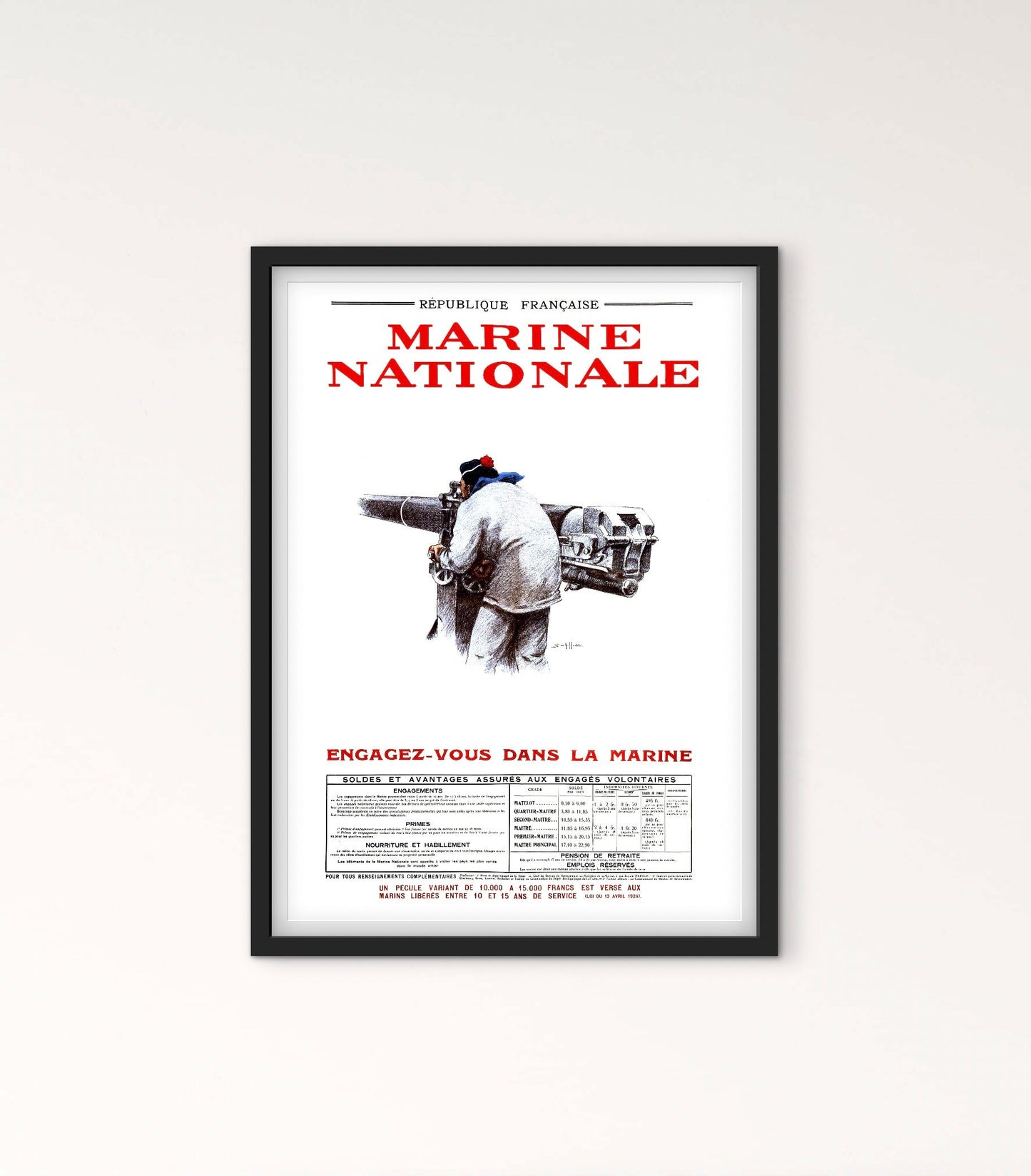 Affiche Marine Nationale affichevintagefrance