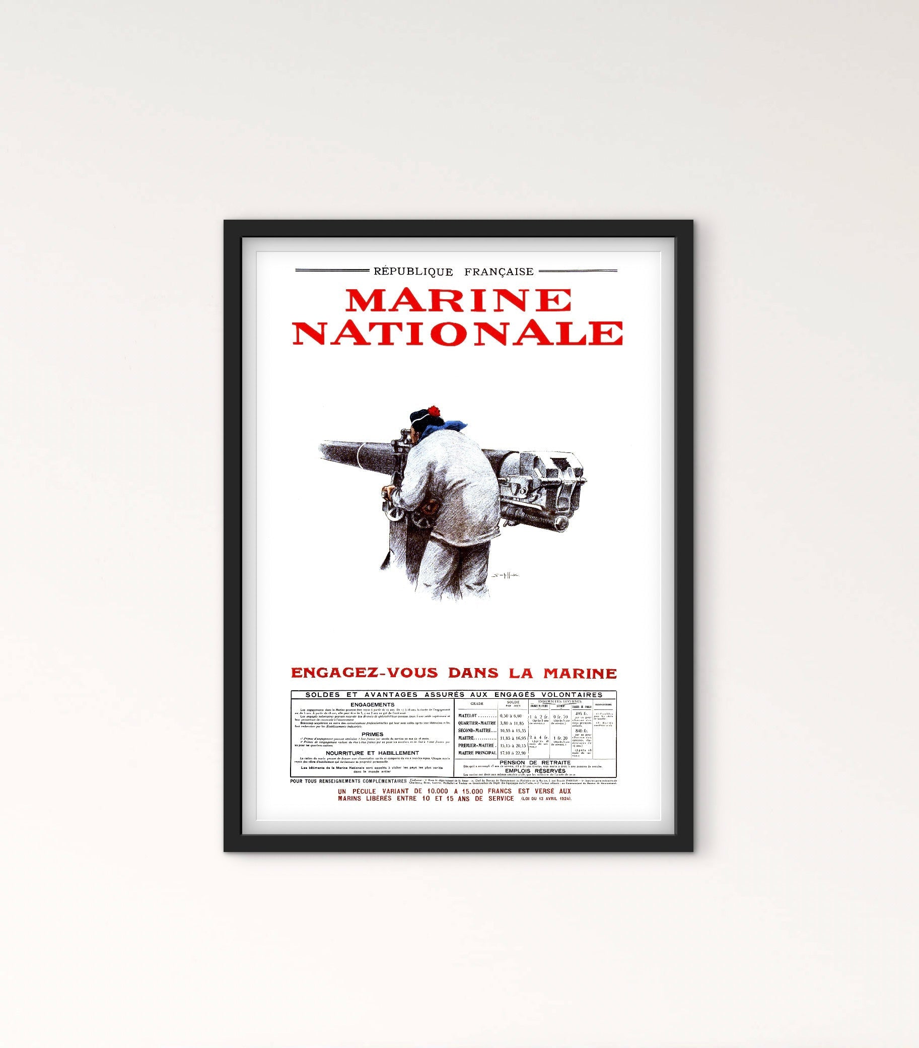Affiche Marine Nationale affichevintagefrance