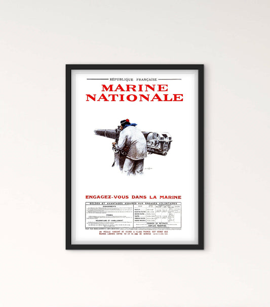 Affiche Marine Nationale affichevintagefrance