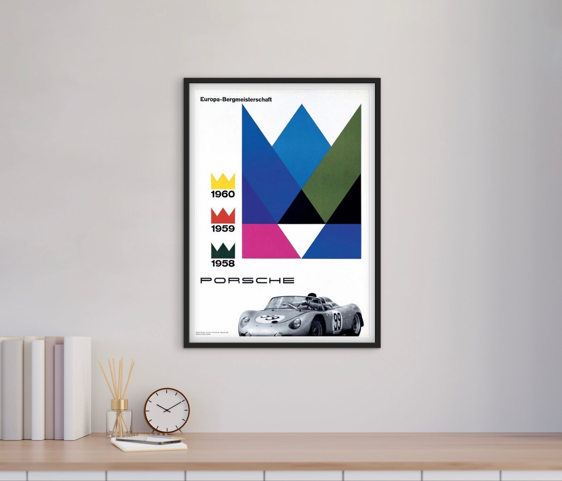 Affiche voiture Porsche affichevintagefrance